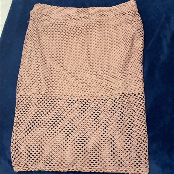 Forever 21 Dresses & Skirts - Forever 21 Pink Mesh Pencil Skirt